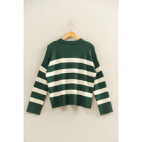 Suni Striped Crew Neck Sweater