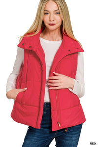 Zoey Zip Up Puffer Vest
