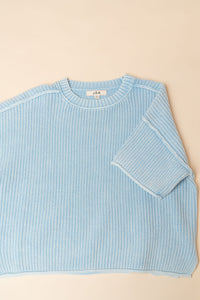 Polly Washed Knit Short Sleeve Top