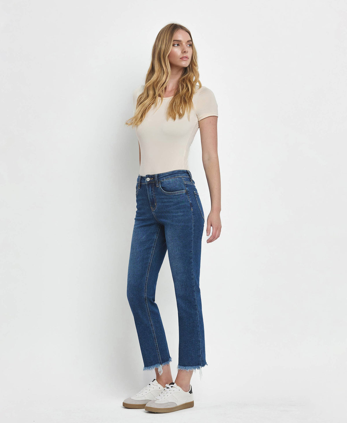 Lovervet High Rise Cropped Straight Jeans