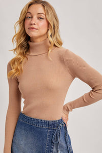 Essential Ribbed Turtleneck Sweater