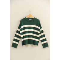Suni Striped Crew Neck Sweater