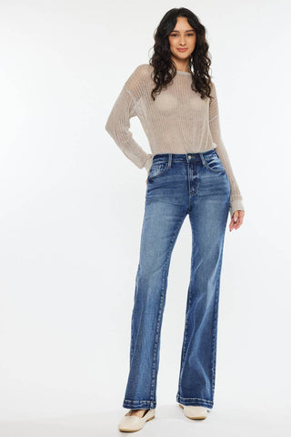 Kancan High Rise Flare - Dark Wash
