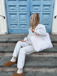 Pearl Grey Floral Sunkissed Embroider Sweatshirt