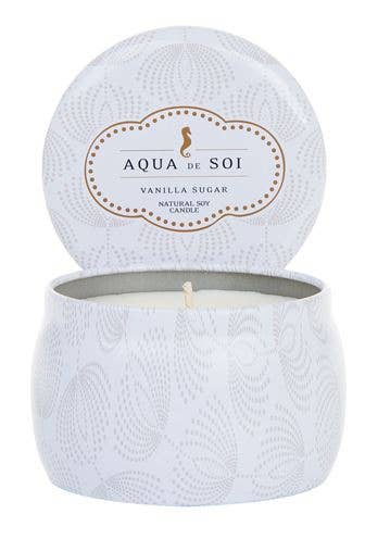 Vanilla Sugar 4oz Aqua De SOi Candle Tin