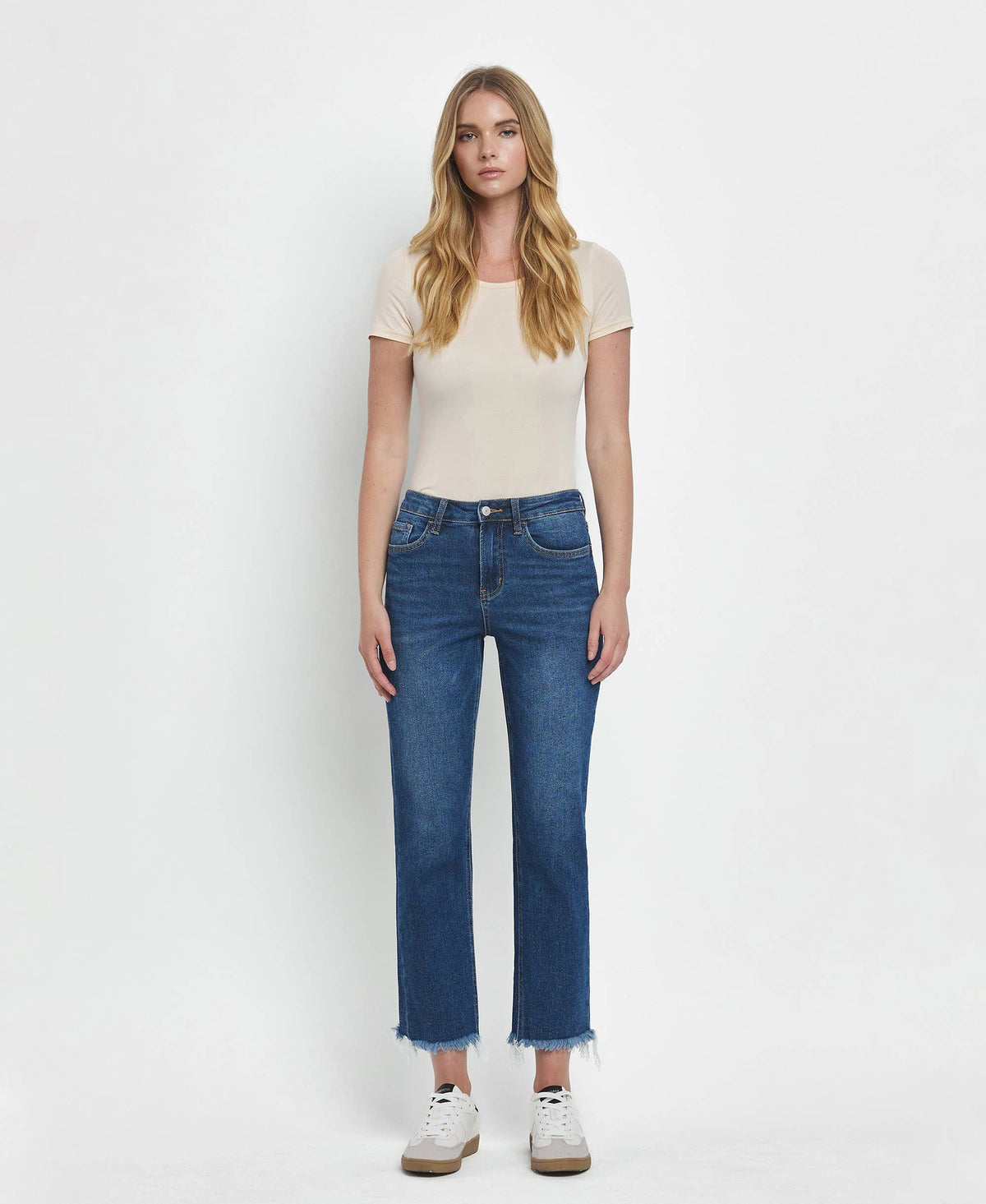 Lovervet High Rise Cropped Straight Jeans