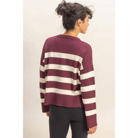 Suni Striped Crew Neck Sweater