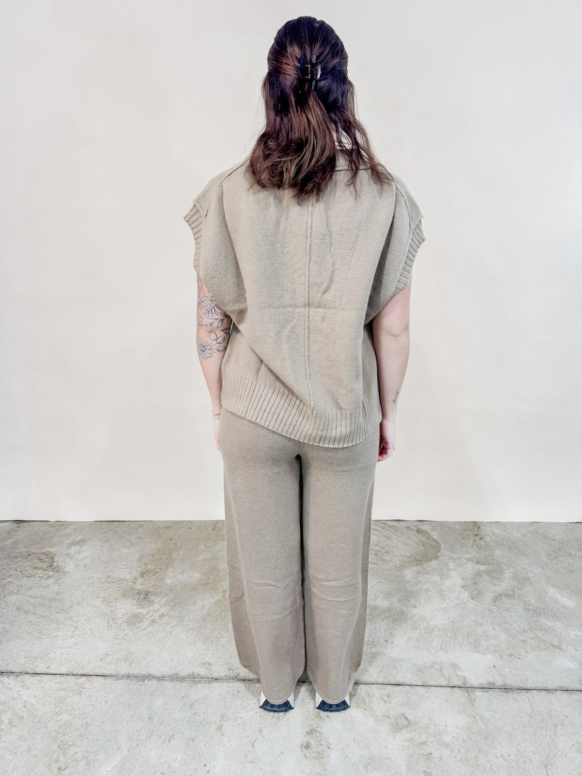 Tegan Wide Leg Sweater Pants