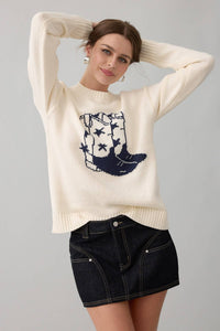 Western Boot Sweater