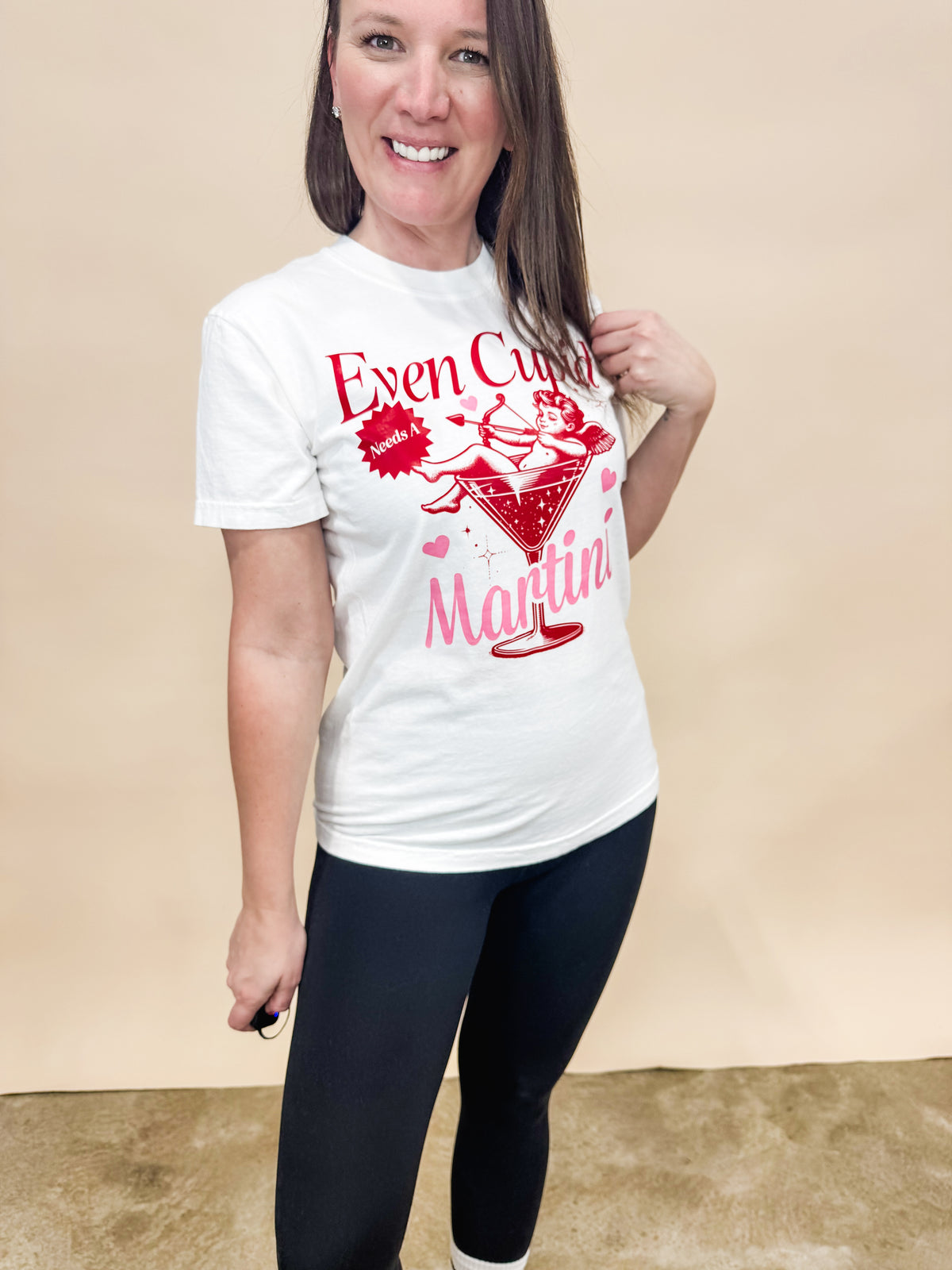 Cupid Needs a Martini Graphic Tee