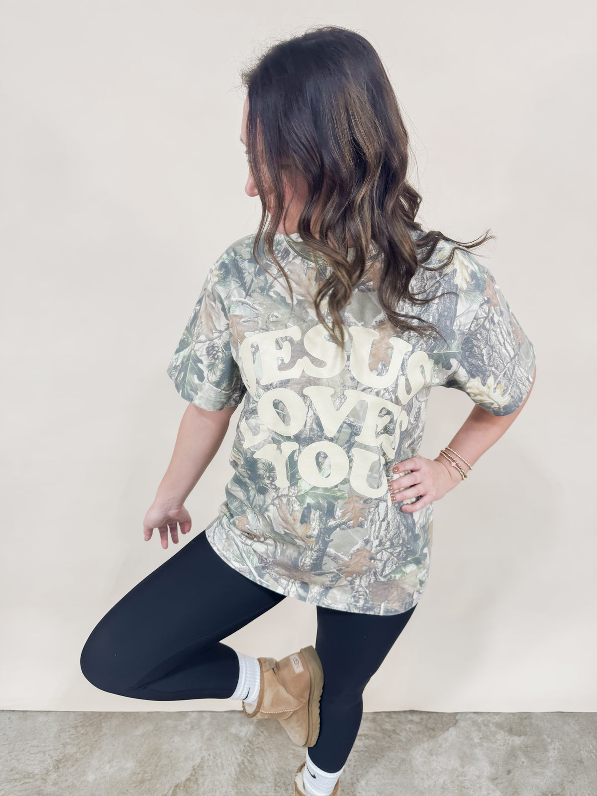 Jesus Loves You Camo Graphic Tee