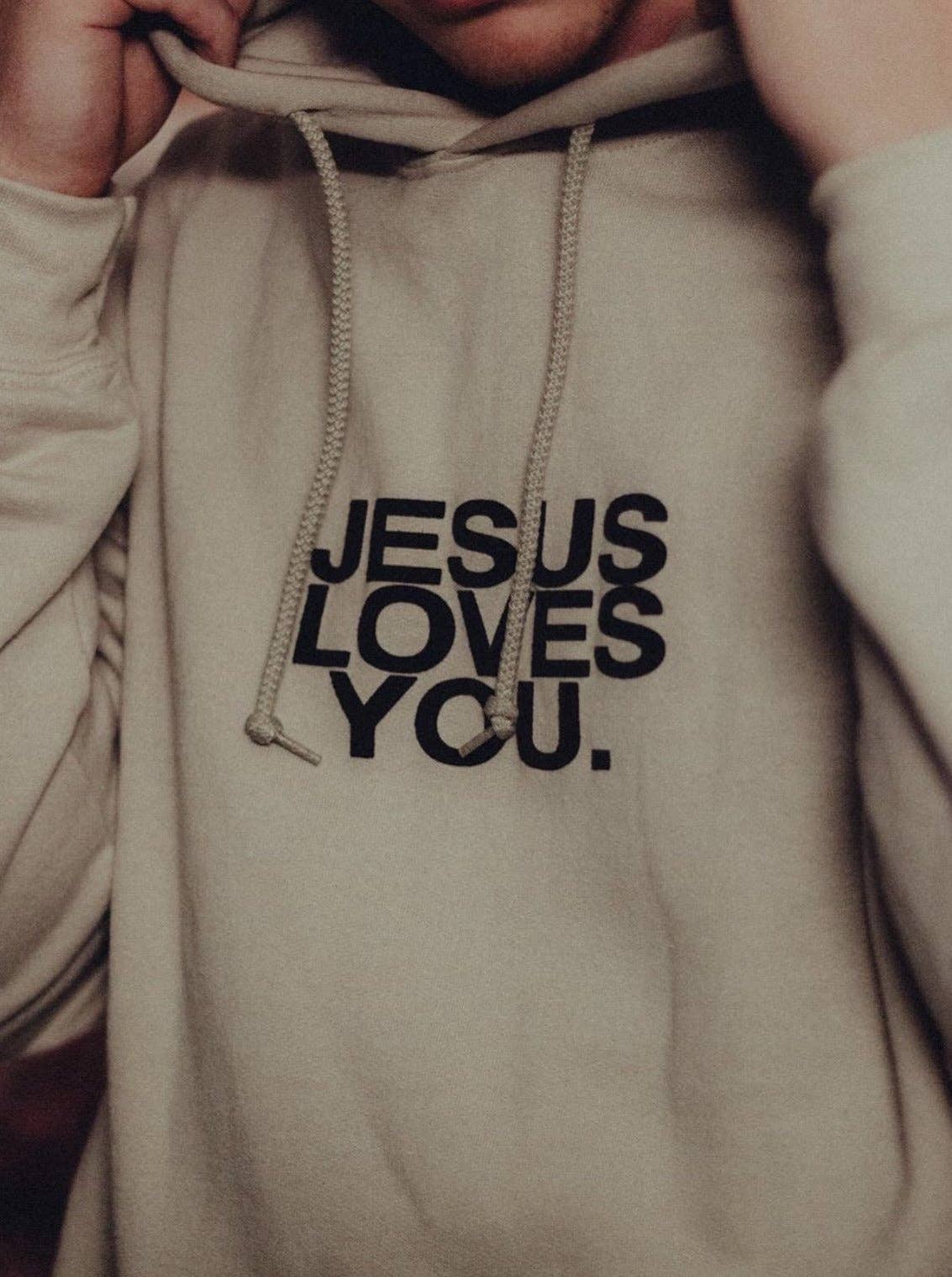 Good News Jesus Loves You Graphic Hoodie