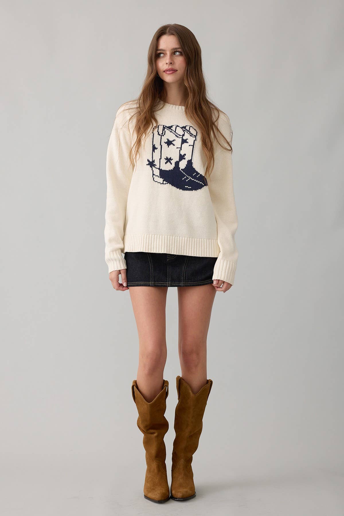 Western Boot Sweater