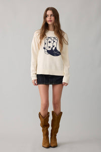 Western Boot Sweater