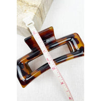 Leopard Cut Out Rectangle Hair Clips