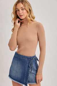 Essential Ribbed Turtleneck Sweater