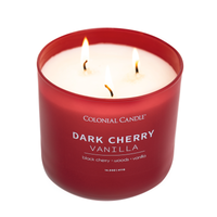 Dark Cherry Vanilla Scented Candle, Soy Blend Wax, 14.5oz