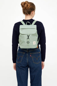 Scout Mini Backpack – lightweight, water-resistant, and eco-friendly bag made from OXFORD RPET fabric. Features adjustable cotton straps, a spacious main compartment, a quick-access flap pocket, and a hidden security pocket. Perfect for everyday use, school, or travel.