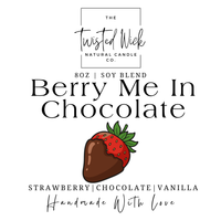 Berry Me in Chocolate – Strawberry Martini Candle (8oz)