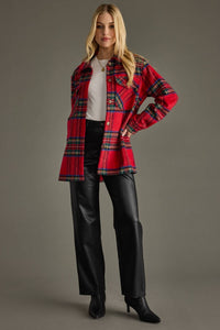 Red, Green, Blue & Yellow Plaid Jacket