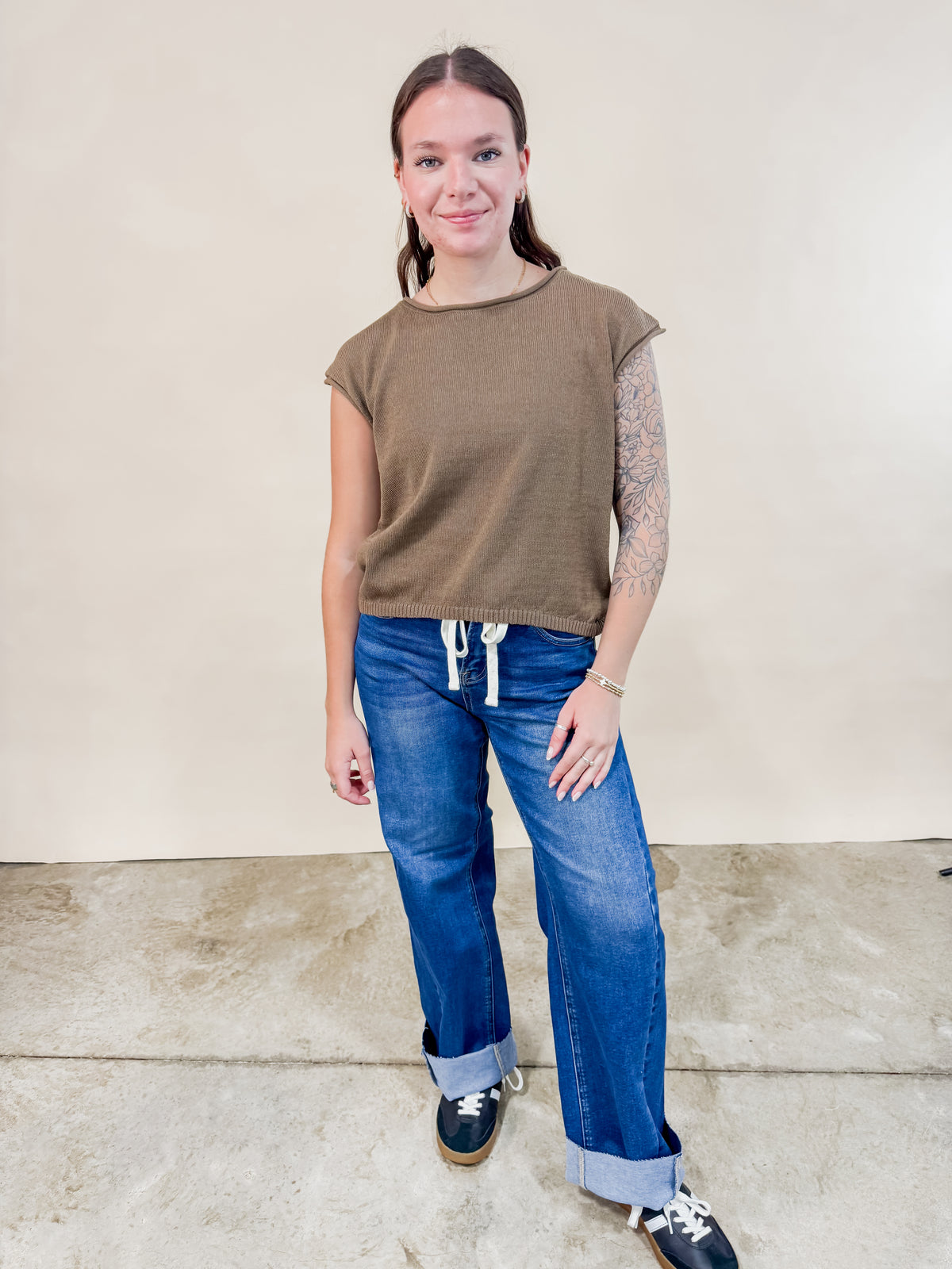 Risen Relaxed Jeans with Drawstring