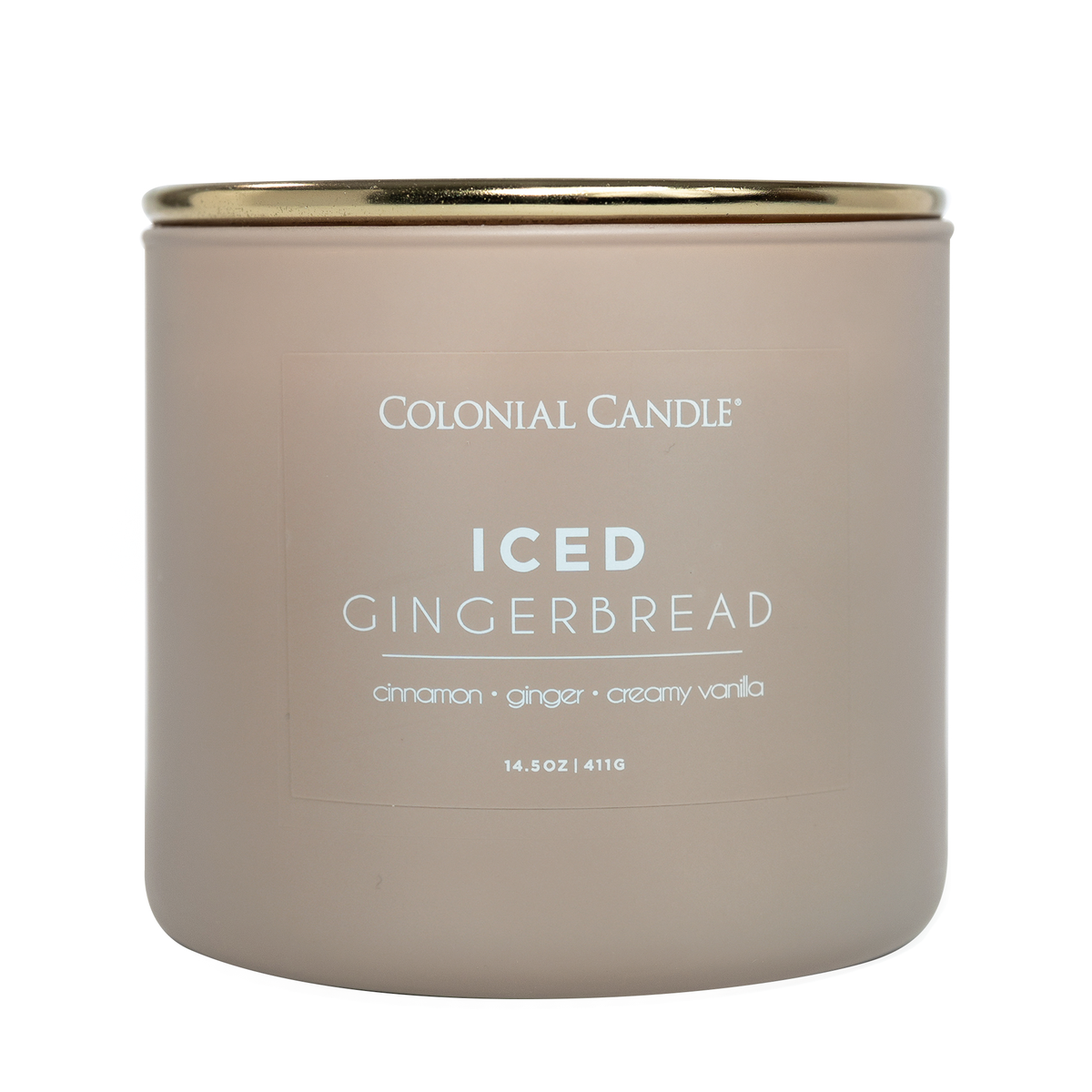 Iced Gingerbread Scented Jar Candle, Soy Blend Wax, 14.5oz