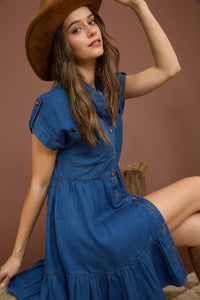 Darla Chambray Mini Dress