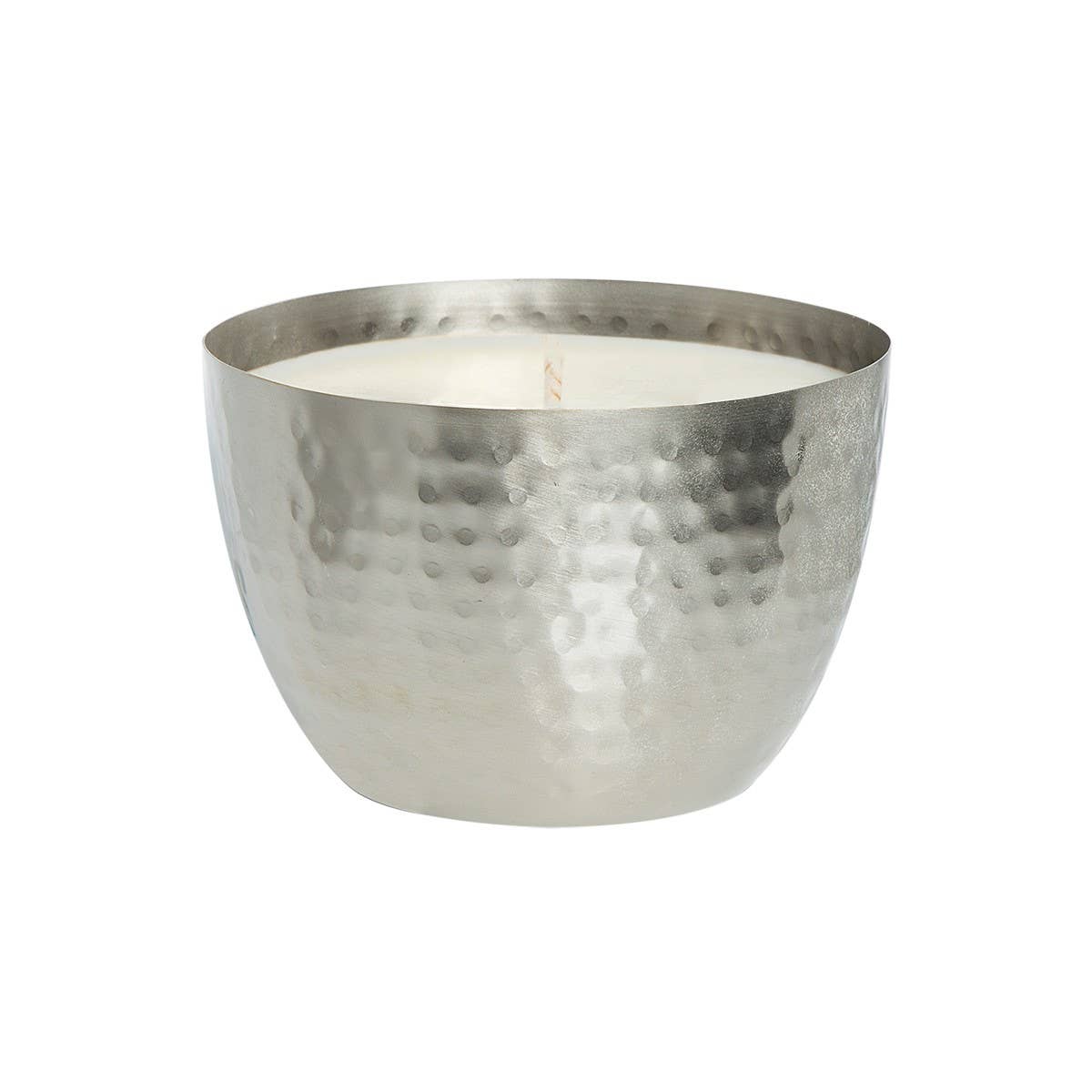 Winter Wonderland Candle Silver ROUND Bowl 14oz