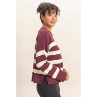 Suni Striped Crew Neck Sweater