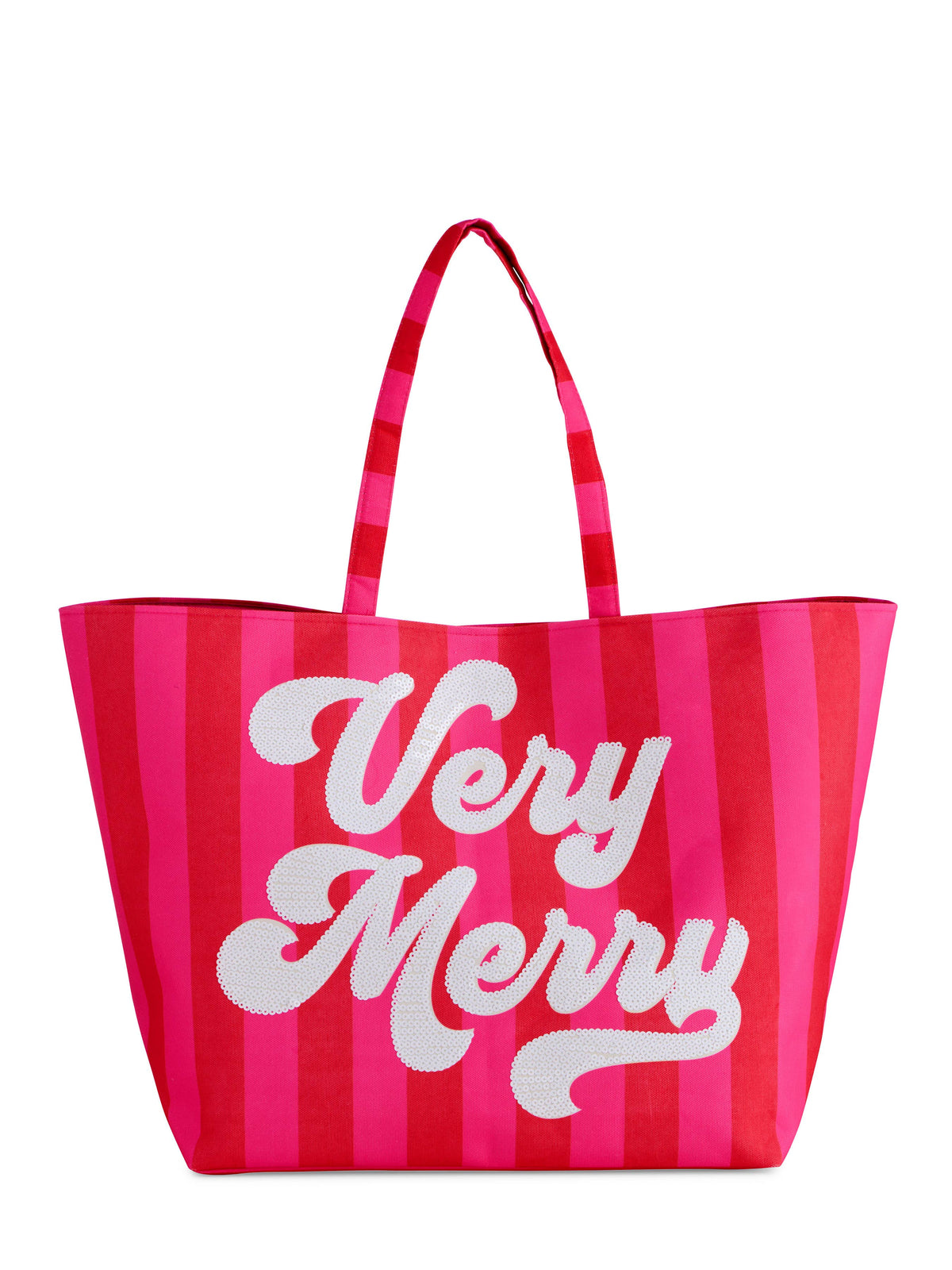 "VERY MERRY" GIFTING TOTE,RED