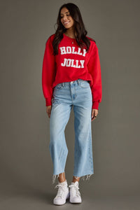 Red Holly Jolly Sweatshirt