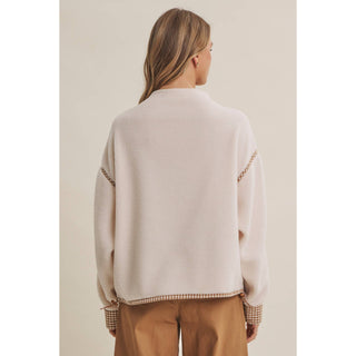Cozy Cabin Gingham Sherpa Fleece