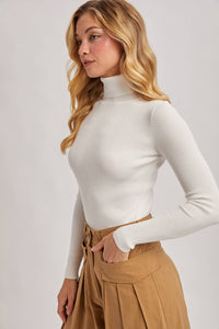 Essential Ribbed Turtleneck Sweater