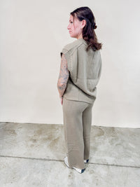 Tegan Wide Leg Sweater Pants