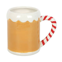 Candy Cane Gingerbread House Christmas Mug