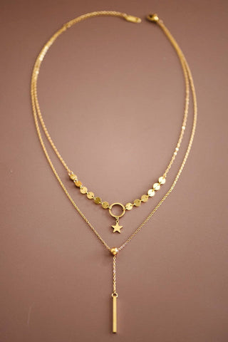18K Gold Plated Waterproof Stainless Steel Chain Necklace