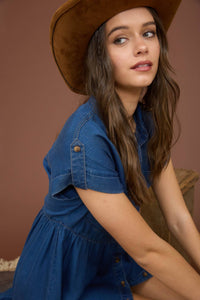 Darla Chambray Mini Dress