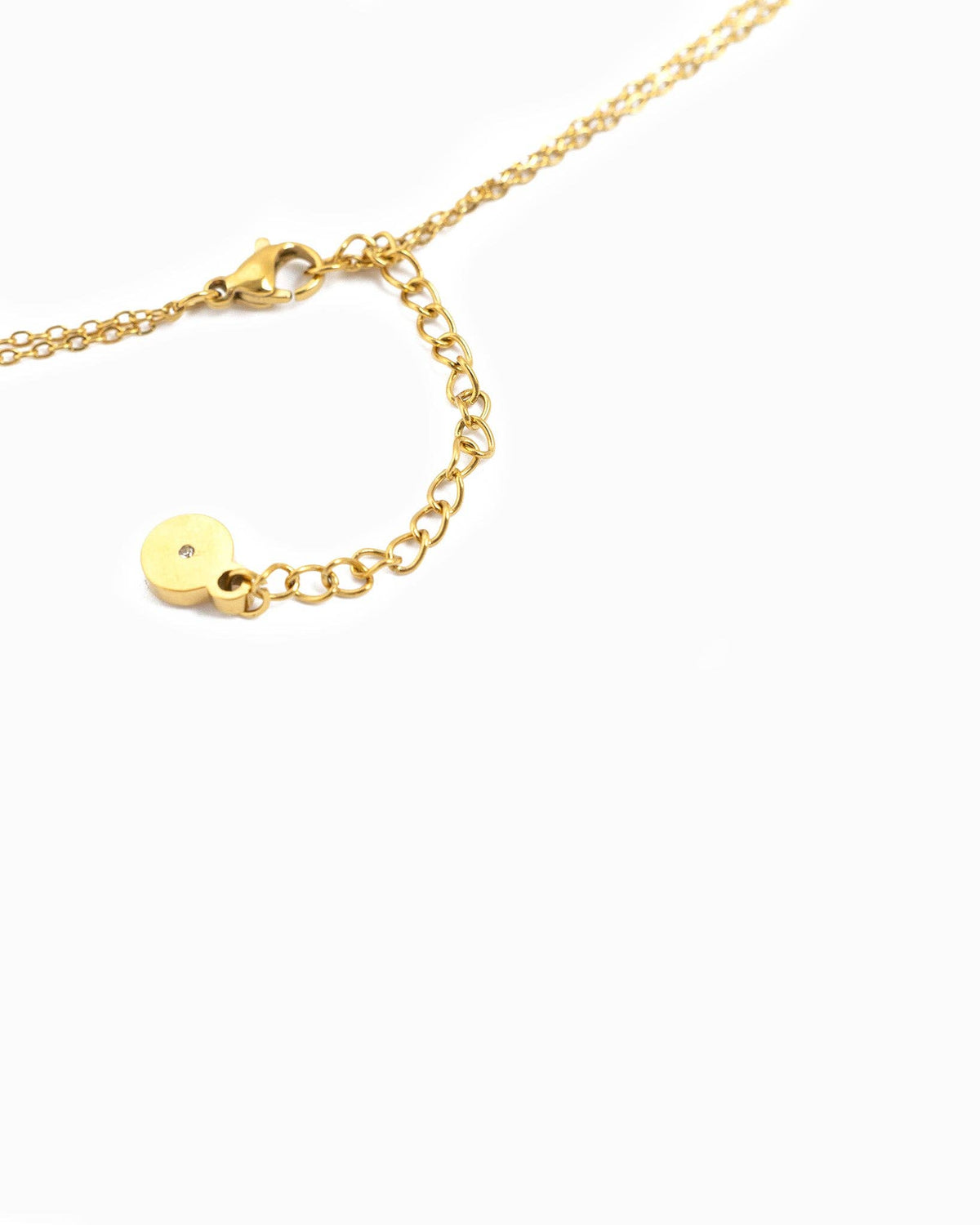 Stainless 2 Layered Cross Necklace