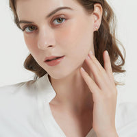 Dainty Tulip Flower Stud Earrings in 925 Sterling Silver