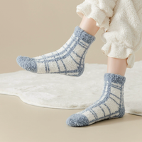 Soft Cozy Plaid Socks