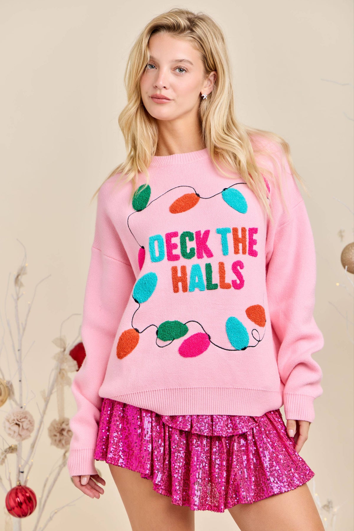 Deck The Halls Holiday Knit Sweater
