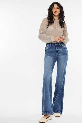 Kancan High Rise Flare - Dark Wash