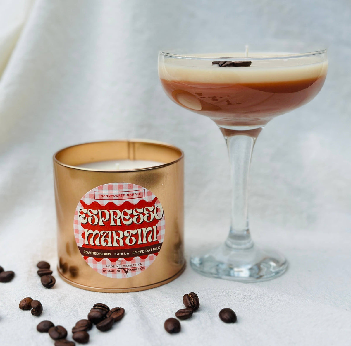 Scented 8 Ounce Espresso Martini Candle
