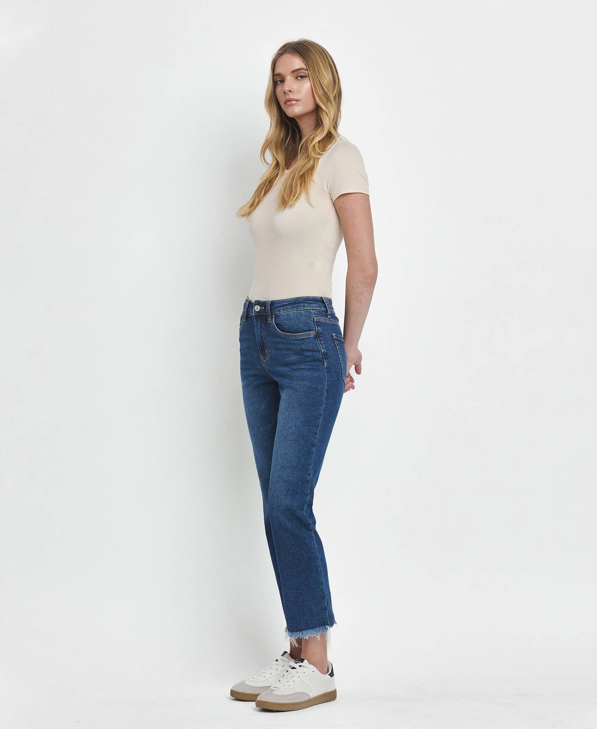 Lovervet High Rise Cropped Straight Jeans