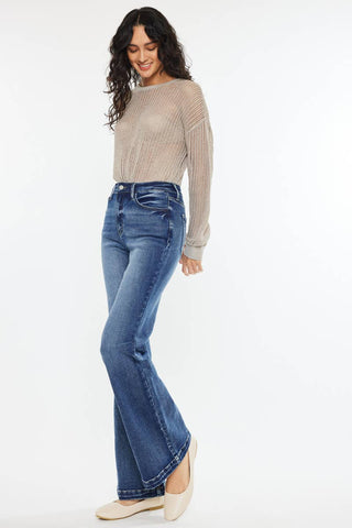 Kancan High Rise Flare - Dark Wash