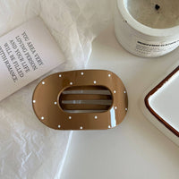 Jumbo Lay Flat Oval Hair Claw Clips