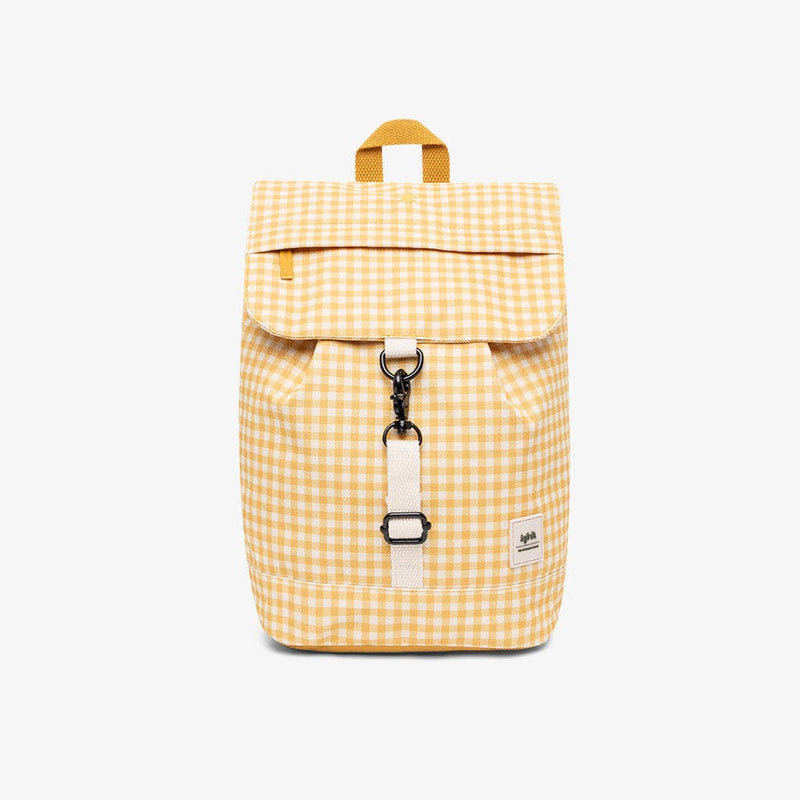 Scout Mini Backpack – lightweight, water-resistant, and eco-friendly bag made from OXFORD RPET fabric. Features adjustable cotton straps, a spacious main compartment, a quick-access flap pocket, and a hidden security pocket. Perfect for everyday use, school, or travel.