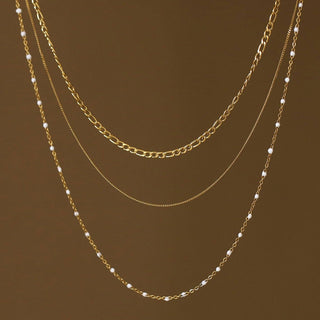18K Gold PVD Plated Waterproof Stainless Steel Chain Necklace