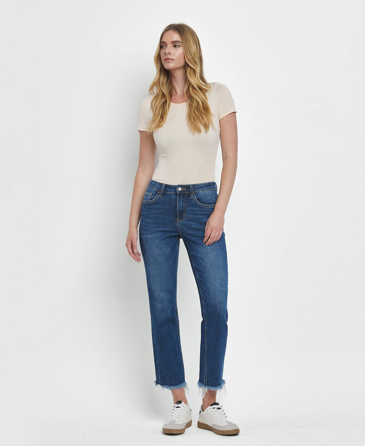 Lovervet High Rise Cropped Straight Jeans