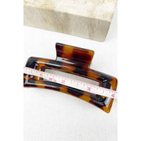 Leopard Cut Out Rectangle Hair Clips